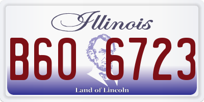 IL license plate B606723
