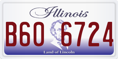 IL license plate B606724