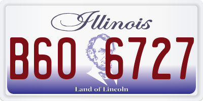 IL license plate B606727