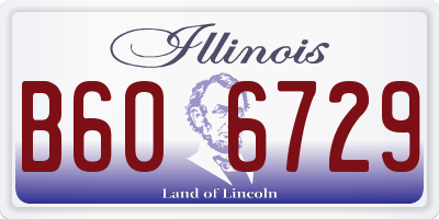 IL license plate B606729