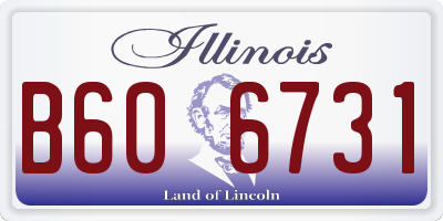 IL license plate B606731