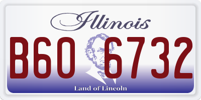 IL license plate B606732