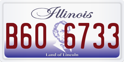 IL license plate B606733