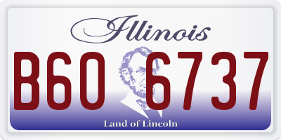 IL license plate B606737