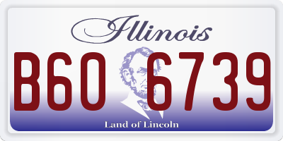 IL license plate B606739