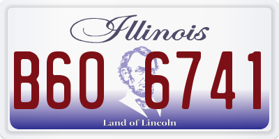 IL license plate B606741