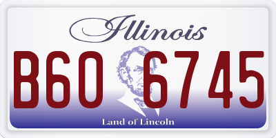 IL license plate B606745