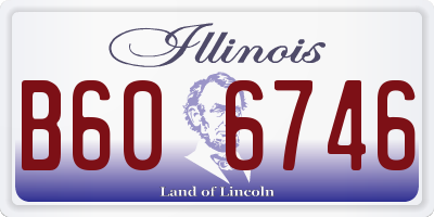 IL license plate B606746