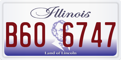 IL license plate B606747