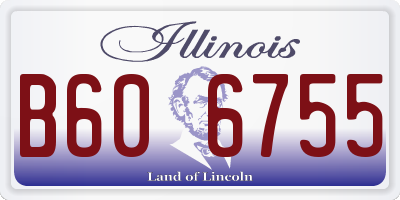 IL license plate B606755