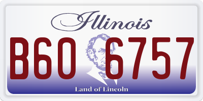 IL license plate B606757