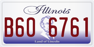 IL license plate B606761