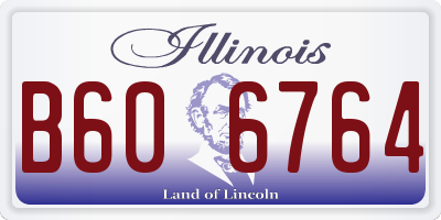 IL license plate B606764