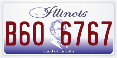 IL license plate B606767
