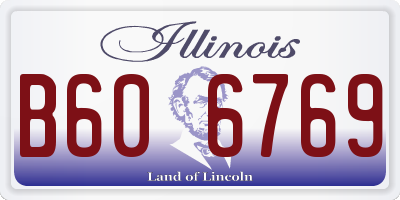 IL license plate B606769