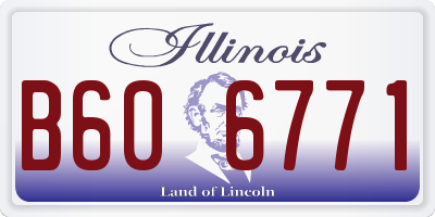 IL license plate B606771