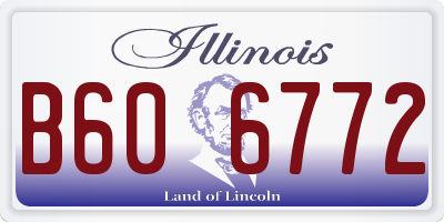 IL license plate B606772