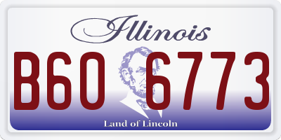 IL license plate B606773