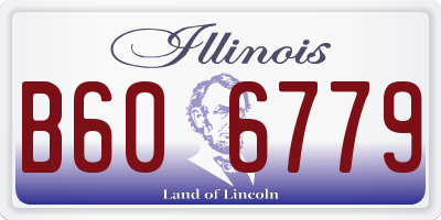 IL license plate B606779