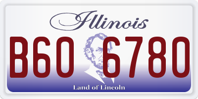 IL license plate B606780