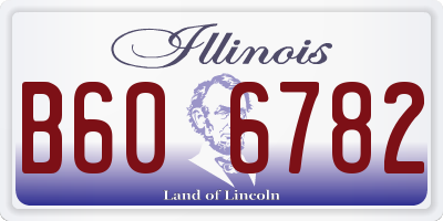 IL license plate B606782
