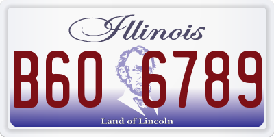 IL license plate B606789