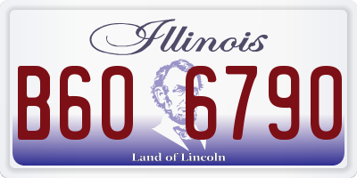 IL license plate B606790