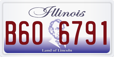 IL license plate B606791