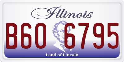 IL license plate B606795