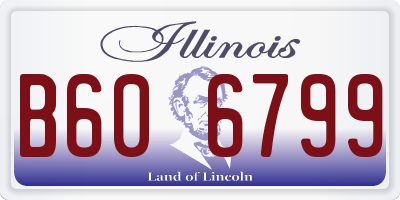 IL license plate B606799