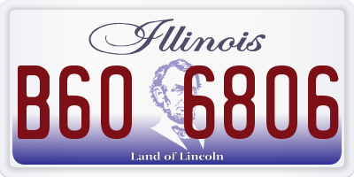 IL license plate B606806
