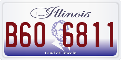 IL license plate B606811