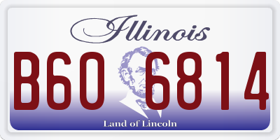 IL license plate B606814