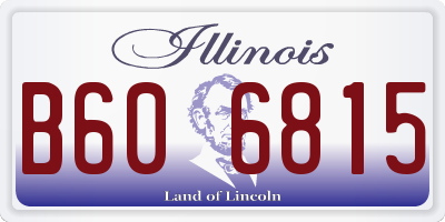 IL license plate B606815