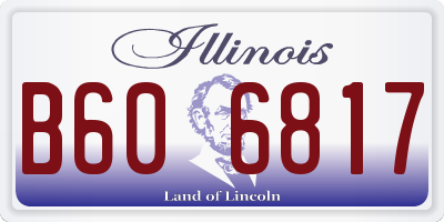 IL license plate B606817