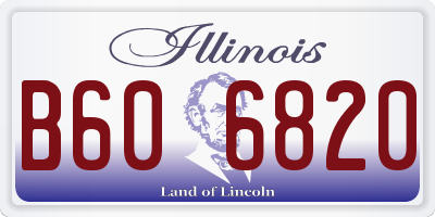 IL license plate B606820
