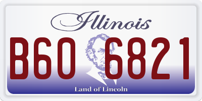 IL license plate B606821