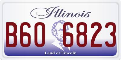 IL license plate B606823