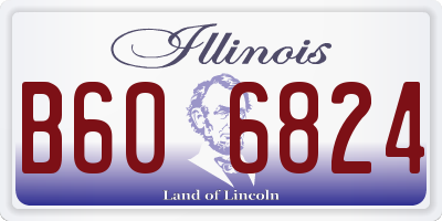 IL license plate B606824