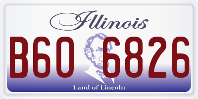 IL license plate B606826