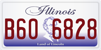 IL license plate B606828