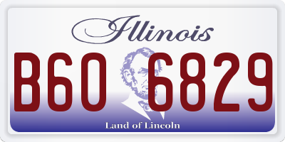 IL license plate B606829