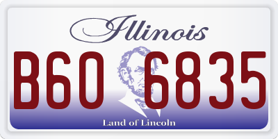 IL license plate B606835