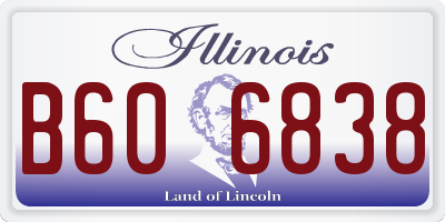 IL license plate B606838