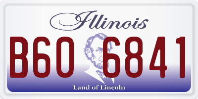 IL license plate B606841