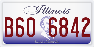 IL license plate B606842