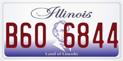 IL license plate B606844