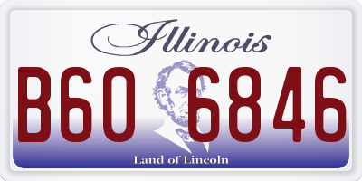 IL license plate B606846