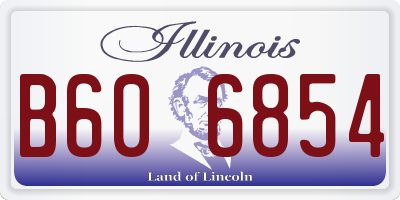 IL license plate B606854
