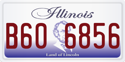 IL license plate B606856